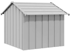 Casota para cães com telhado 85x107x81 cm aço galvanizado