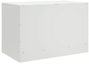Móveis de TV 2 pcs 67x39x44 cm aço branco