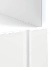Armário Forno Lucca derivados de madeira branco brilhante