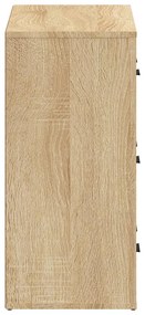 Aparadores 2 pcs derivados de madeira carvalho sonoma
