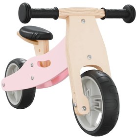 Bicicleta de equilíbrio p/ crianças 2 em 1 rosa