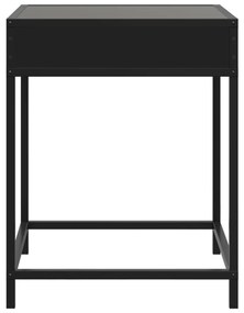 Mesa de centro com luzes LED Infinity 40x40x51 cm preto