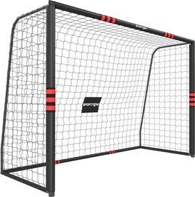 SPORTNOW Baliza de Futebol para Jardim 300 x 200 cm Robusta para Exterior com Rede, Acolchoamento, Estacas de Solo, Revestimento Anti-ferrugem | Aosom Portugal