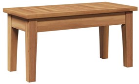 Conjunto de Banco de Jardim de 2 Peças de Madeira Maciça de Teak