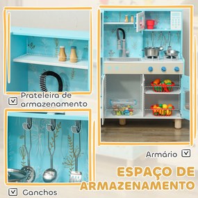 AIYAPLAY Cozinha de Madeira para Crianças acima de 3 Anos Cozinha Infa