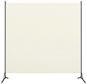 320735 vidaXL Divisória de quarto com 1 painel 175x180 cm branco nata