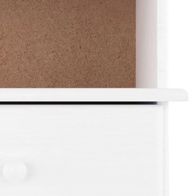 Estante c/ gavetas ALTA 60x35x142 cm pinho maciço branco