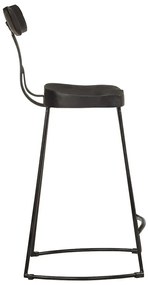 Bancos de bar 2 pcs 49x43x88 cm madeira de mangueira maciça