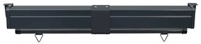 Toldo lateral para varanda 125x250 cm preto