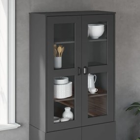 vidaXL Topo de aparador VIKEN derivados de madeira cinzento antracite