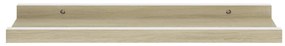 Prateleiras de parede 4 pcs 40x9x3 cm branco e carvalho sonoma