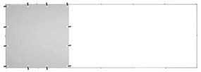 Canil para cães 330x110x110 cm aço prateado