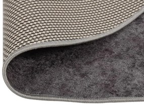 Tapete lavável antiderrapante φ120 cm cinzento