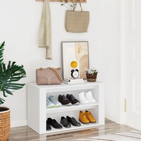 vidaXL Sapateira 75x35x45 cm derivados de madeira branco