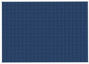 Manta pesada 11 kg 155x220 cm tecido azul