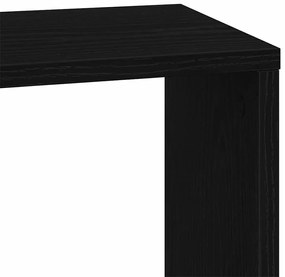 Estante vidaXL 5 andares Carvalho Preto 45x23,5x162,5 cm Madeira Engen