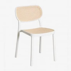Pack De 2 Cadeiras De Jardim Empilháveis Em Polipropileno Omara Branco Glacial - Sklum