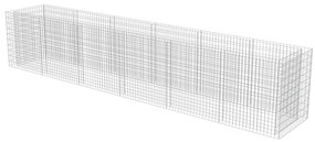 Canteiro elevado/cesto gabião 540x90x100 cm aço galvanizado