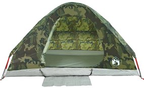 Tenda familiar cúpula para 6 pessoas impermeável camuflagem