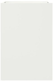 Vaso/floreira 52x48x75 cm aço branco