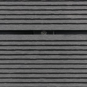 Base chuveiro p/ exterior 110x62 cm WPC aço inoxidável cinzento