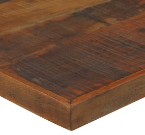 Mesa de bar em madeira recuperada 150x70x107 cm castanho escuro