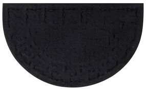 Tapete de porta semicircular 45x75 cm borracha e fibra de coco