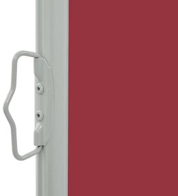 Toldo lateral retrátil para pátio 160x300 cm vermelho