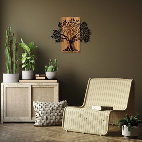 Acessório Decorativo de Parede Monumental Tree 2 – Nogueira e Preto –