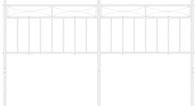 Cabeceira de cama 160 cm metal branco