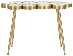MESA CONSOLA BUTTLE 100X55X70 CM DOURADO