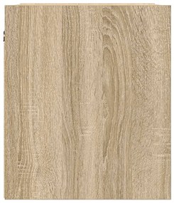 Mesa de cabeceira de parede 38x34x40 cm carvalho sonoma