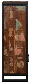 Armário de casa de banho 40x30x90 cm madeira recuperada maciça