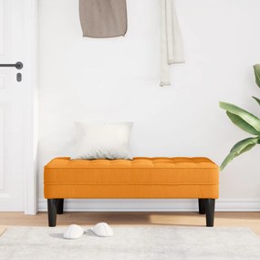 Banco vidaXL Amarelo Escuro 113x57x39 cm Tecido