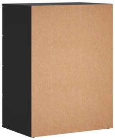 Aparadores 2 pcs 60x39x80 cm derivados de madeira preto
