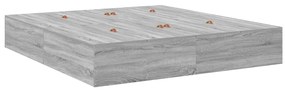 Estrado de Cama Cinzento Sonoma 200x200 cm