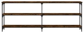 Mesa consola 200x29x75 cm derivados de madeira carvalho fumado