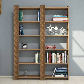 Estante City – Nogueira – 124,6x170x24,2 cm