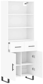 Armário alto 69,5x34x180 cm derivados de madeira branco