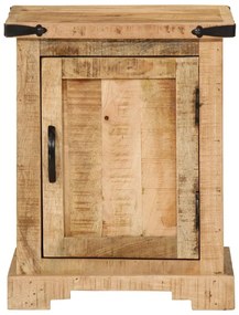Mesa de cabeceira 40x35x50 cm madeira de mangueira maciça