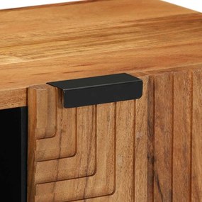 Armário para TV vidaXL 80x31,5x46 cm Madeira Sólida de Acácia