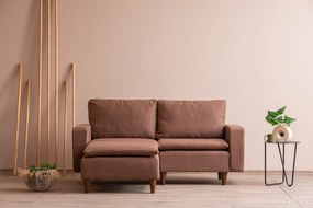 Sofá de Canto Lungo – Castanho Claro – 180 cm