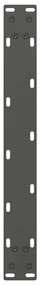 Pés para mesa de centro antracite 2 peças 70x(42-43) cm aço