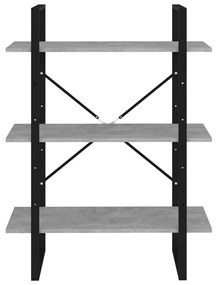 Estante 80x30x105 cm derivados de madeira cinzento cimento