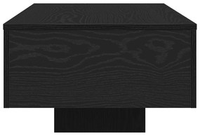 Mesa de Centro vidaXL Preto Carvalho 100x30x36,5 cm Madeira Engenharia