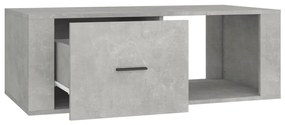 Mesa de centro 100x50,5x35 cm derivados madeira cinza cimento