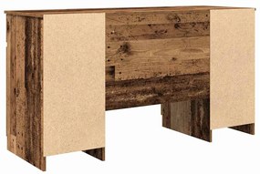 mesa vidaXL madeira antiga 140x49x76 cm madeira engenheirada