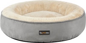 Cama para cães com Ø 60 cm em forma de donut cinzento claro