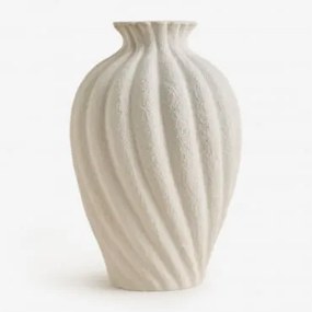 Vaso Em Cerâmica Malorinto Beige Creme - Sklum
