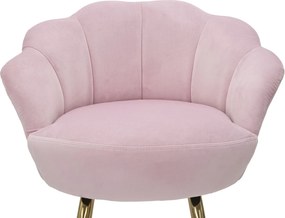 BANCO DE BAR VIENNA 55X53X110 CM ROSA E DOURADO